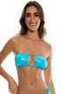 Luli Fama Babes Just Want Sun Multiway Scrunched Cup Bandeau Bikini Top
